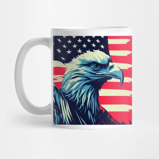 USA Eagle Flag by Sanu Designs